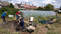 BPI Volunteering 1 digging